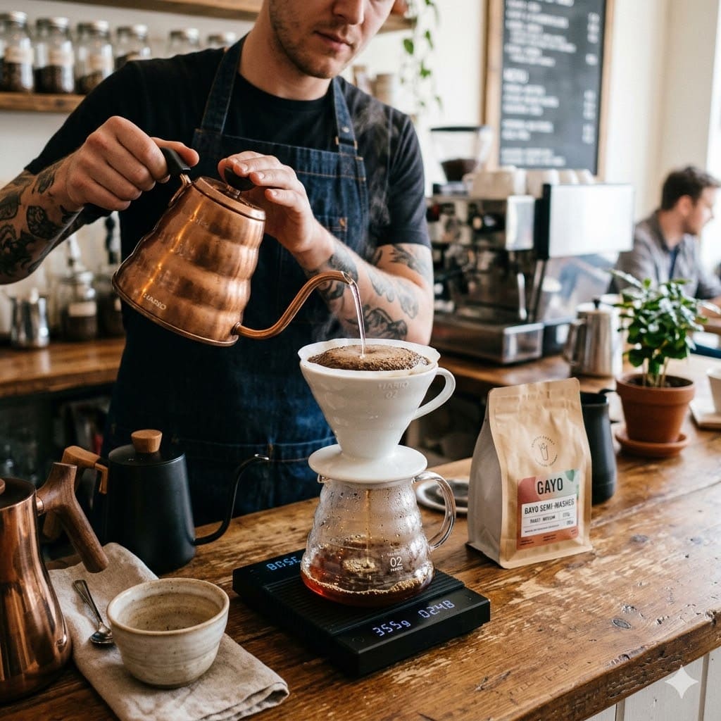 Manual Brew dari Simetri Home Coffee Roasters